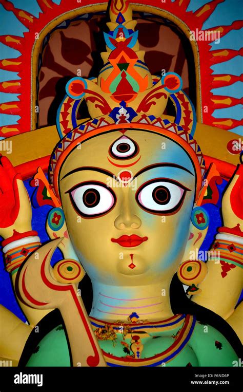 Goddess Durga Kolkata West Bengal India Asia Stock Photo Alamy