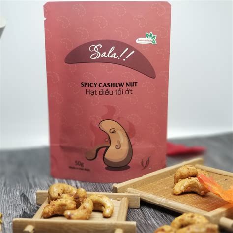 Hạt điều Tỏi ớt Túi 50 Gram