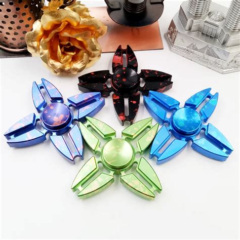 New Styles Four Color Fidget Spinner Edc Hand Spinner For