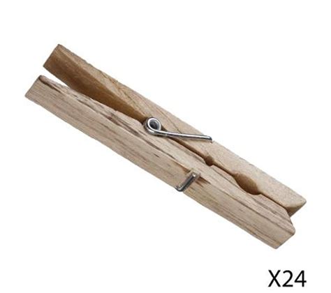 Lot De 24 Pinces À Linge bois 9cm Naturel Séchoir et pince à linge BUT