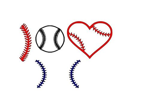 Svg Cut File Svg Cuts Vector Svg Baseball Softball Stiches Monogram