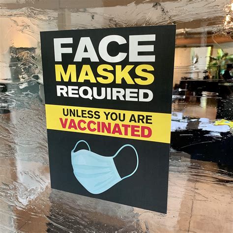 Face Mask Signs For Businesses And Schools Face Masks Required Unless You Are