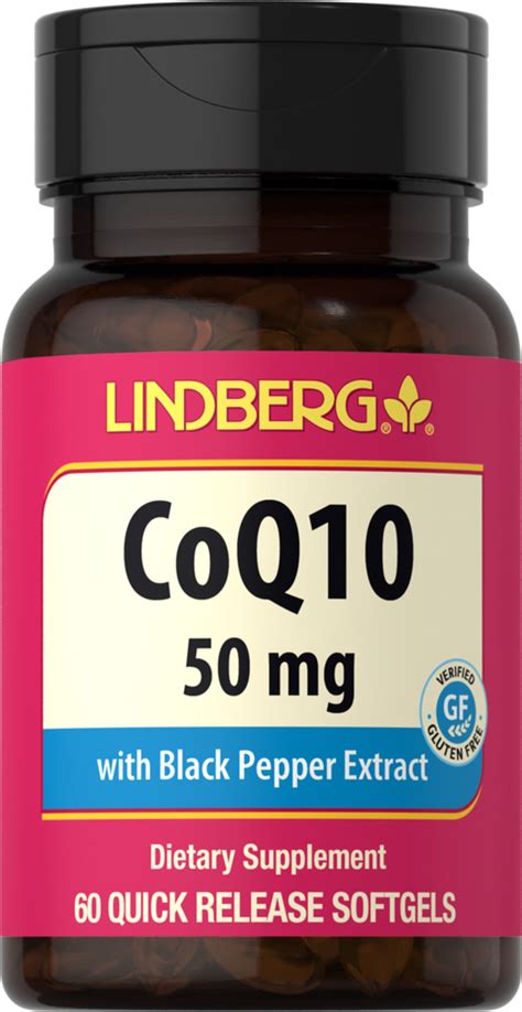 Coq10 50 Mg 60 Quick Release Softgels Lindberg