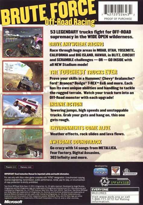 Test Drive Off Road Wide Open Images LaunchBox Games Database