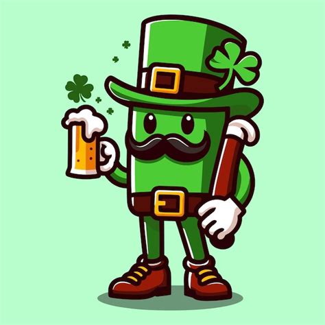 Premium Vector Free Vector Cute Character Celebrate St Patricks Day