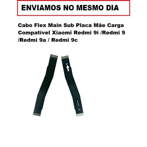 Cabo Flex Main Sub Placa Mãe Carga Compatível Xiaomi Redmi 9i Redmi 9 Redmi 9a Redmi 9c