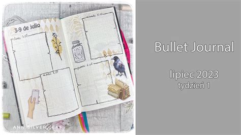 Bullet journal zaplanuj ze mną lipiec 2023 Tydzień 1 YouTube