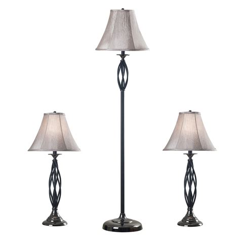 Shop Kenroy Home Sperry Piece Bronze Traditional Lamp Set With Fabric