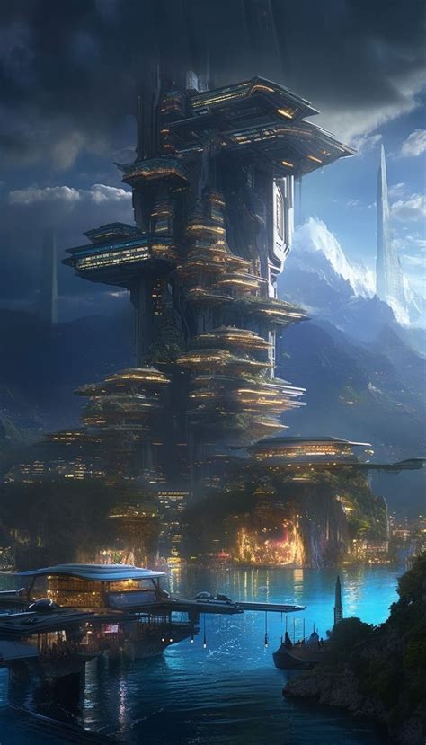 Pin By Antarik Fox On Sci Fi Future In Fantasy Landscape