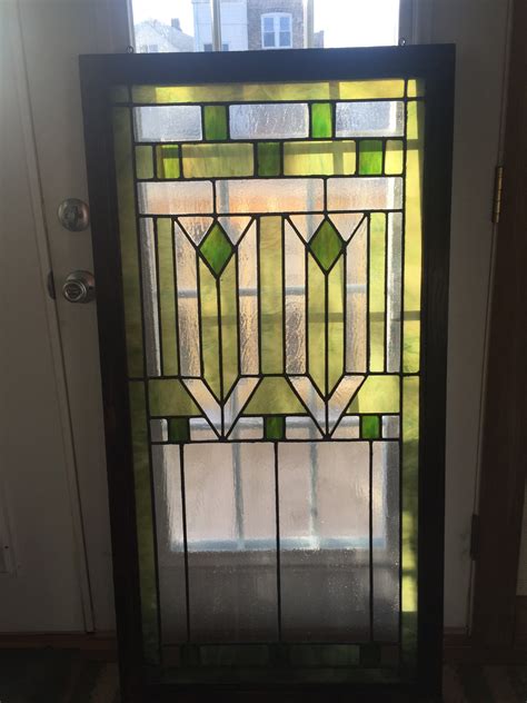 Prarie Style Art Deco Stained Glass Window Custom Order - Etsy