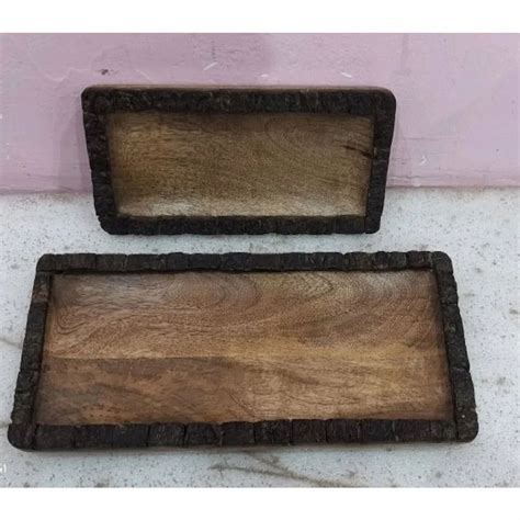 Pine Wood Wooden Serving Tray Set At Rs 400 In Moradabad ID