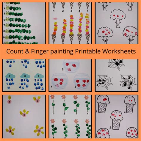 10 Amazing Ideas To Count With Finger Painting Kuriousmom