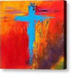 painting of crosses on canvas | Abstract Cross Painting Canvas Prints ...