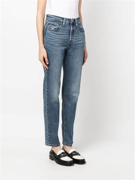 Levis 501 Cropped Jeans Farfetch