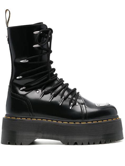 Dr Martens Jadon Hi Ltt Max Leren Laarzen Zwart Schoenen Nl