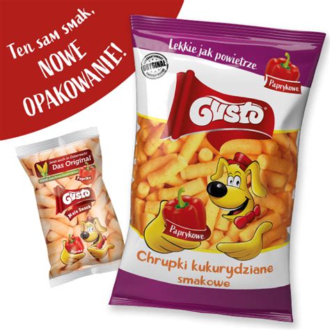 Chrupki Kukurydziane Naturalne O Smaku Paprykowym G Gusto Pufuleti