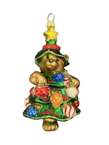 CHRISTOPHER RADKO CHRISTMAS MUFFY BEAR ORNAMENT VANDERBEAR BEARY TREE