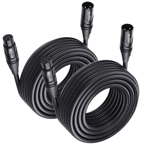 Cable Matters 2 Pack Premium XLR To XLR Microphone Cable 35 Feet