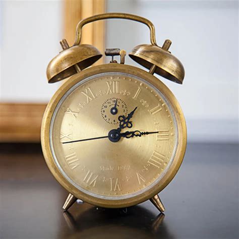 Retro Creative Bell Alarm Clocks Antique Bedside Vibrating Clocks ...