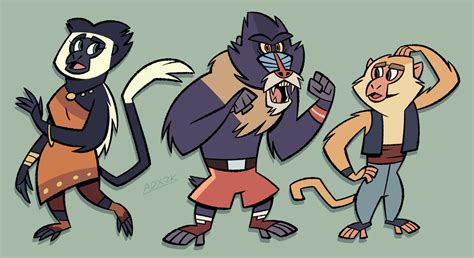 Old World Monkeys by ArtDexo2000 on DeviantArt