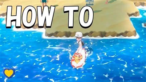 How To Get Secret Technique Sea Skim In Pokémon Lets Go Pikachu