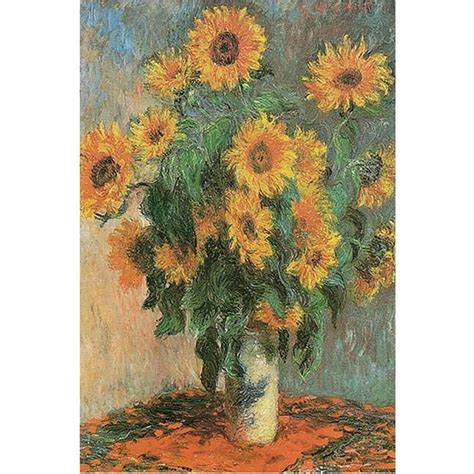 Claude Monet Sunflowers Poster