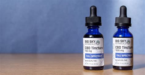 New Product Announcement Full Spectrum Cbd Oil Tincture Big Sky