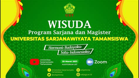 Wisuda Program Sarjana Dan Magister Tahun 2021 Universitas