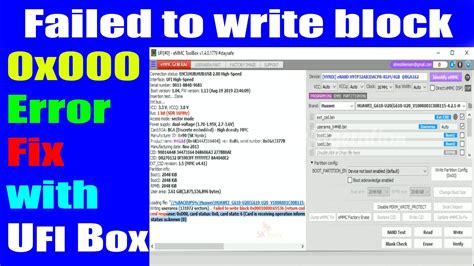 How To Fix Error Failed To Write Block Replace Emmc Compatibility Check