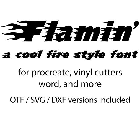 Feuer Schriftart Flammen Schrift Feuer Svg Schrift Cricut Schriftart