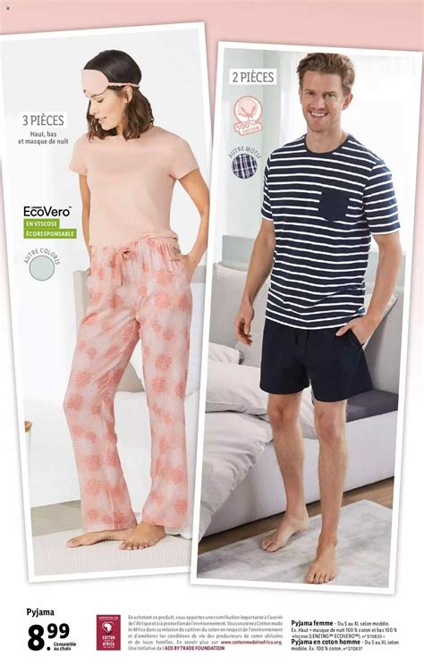 Promo Pyjama Chez Lidl Icatalogue Fr