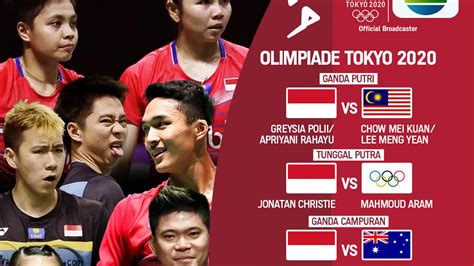 Live Streaming Indosiar Program Olah Raga Olimpiade Tokyo 2021 Tayang