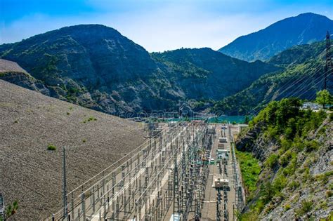 France. Serre Poncon. Serre-Poncon Lake. Barrage. EDF Power Station ...