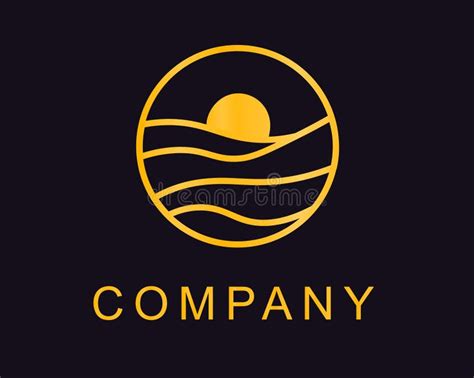 Luxury gold line logo stock vector. Illustration of corporate - 229253509