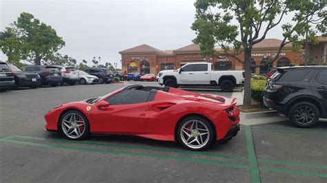 A [Ferrari F8 Spider] with a [Ferrari 488 GTB] not too far away : r/spotted