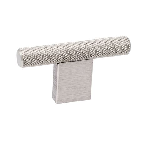 Furniture Knob T GRAF MINI Brushed Steel 10 X 60 Mm T Bar Cabinet