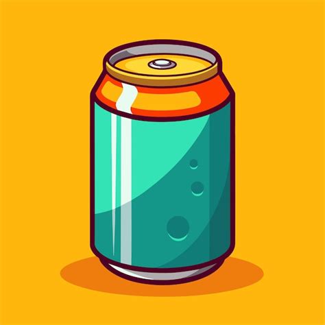 Ilustraci N Vectorial De La Lata De Soda Vector Premium