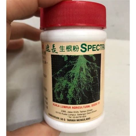 Spectra Rooting Powder Plant Hormonepenggalak Akarserbuk Akar 50g