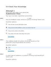 Check Your Knowledge Docx Check Your Knowledge Attempt
