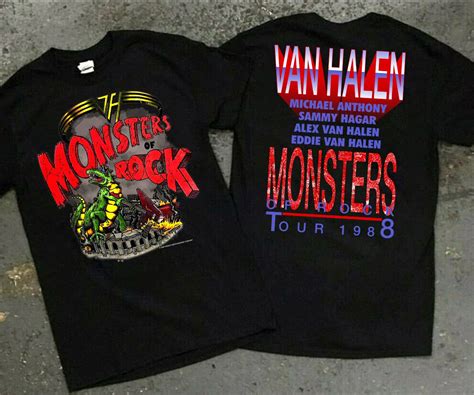 1988 Monsters Of Rock Tour T Shirt Monsters Of Rock Tour T Shirt Sold