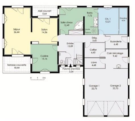 Plan maison contemporaine Le monde de Léa