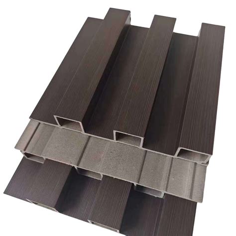 Factory Indoor Decor Wood Plastic Composite Pvc Coating Cladding Fluted