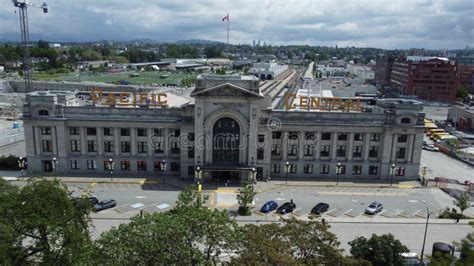 Aerial Shot of the Pacific Central Station in Vancouver, Canada Editorial Stock Photo - Image of ...