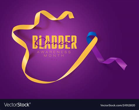 Bladder Cancer Awareness Calligraphy Poster Design