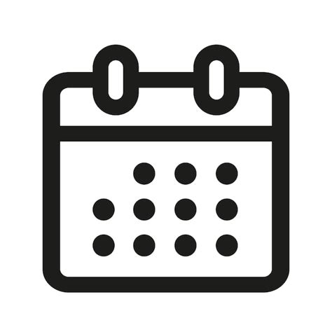 Iconos Del Calendario Vector Premium