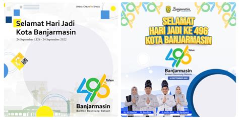 Ragam Twibbon Hut Kota Banjarmasin Ke Tahun Waca Berita