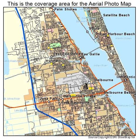 Melbourne Florida Map Google | Wells Printable Map