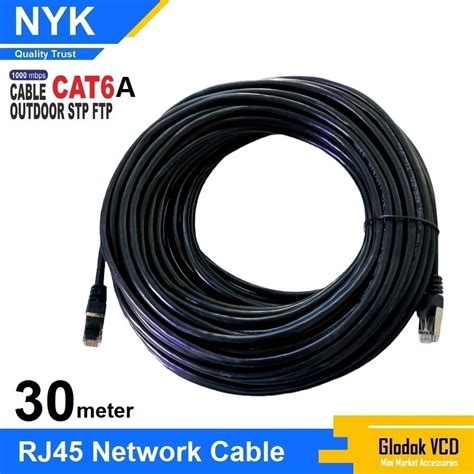 Jual NYK Kabel Lan FTP Cat6A 30M RJ45 Internet Ethernet Cable Shopee