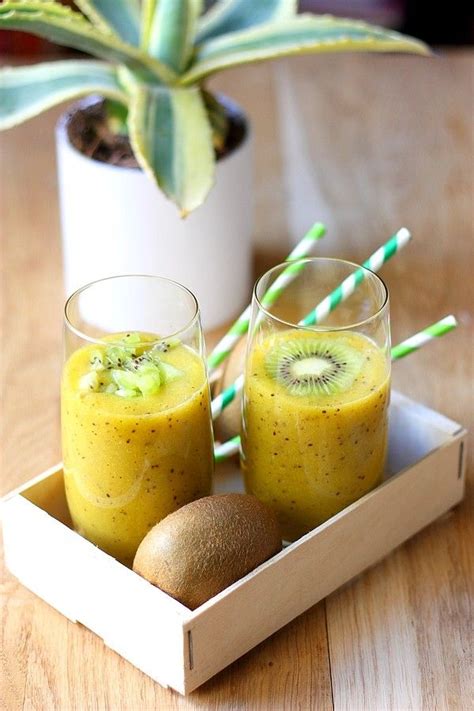 Smoothie Vitamin Au Kiwi Et Mangue Recette Smoothie Recette