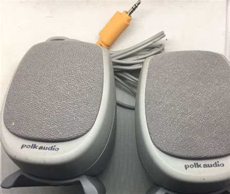 Polk Audio Desktop Computer Speakers Set Gray Ebay